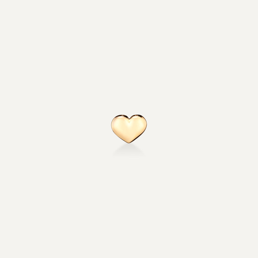 Piercing Bubble Heart Ouro Amarelo