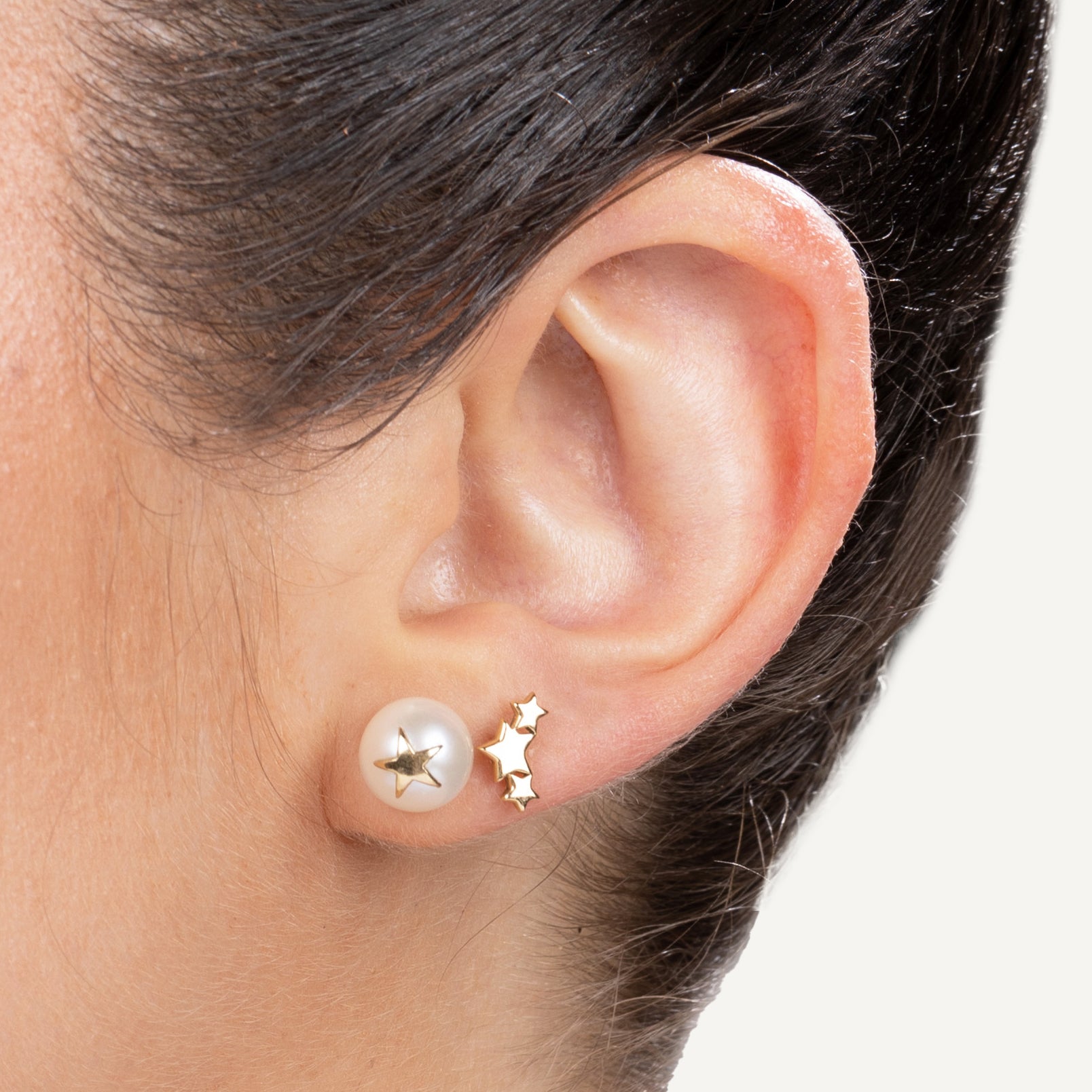 Brinco Nina Trevo Ouro Amarelo