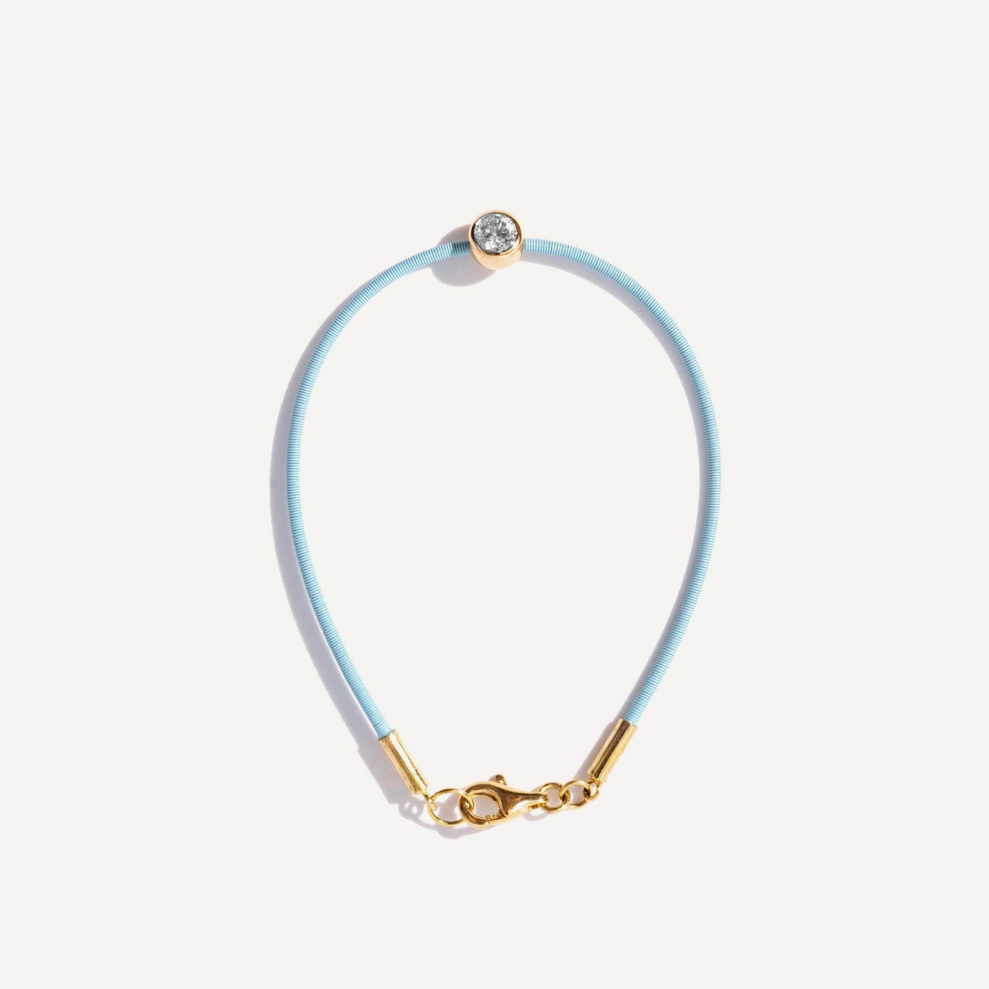 Pulseira Dora Solitário em Ouro Amarelo