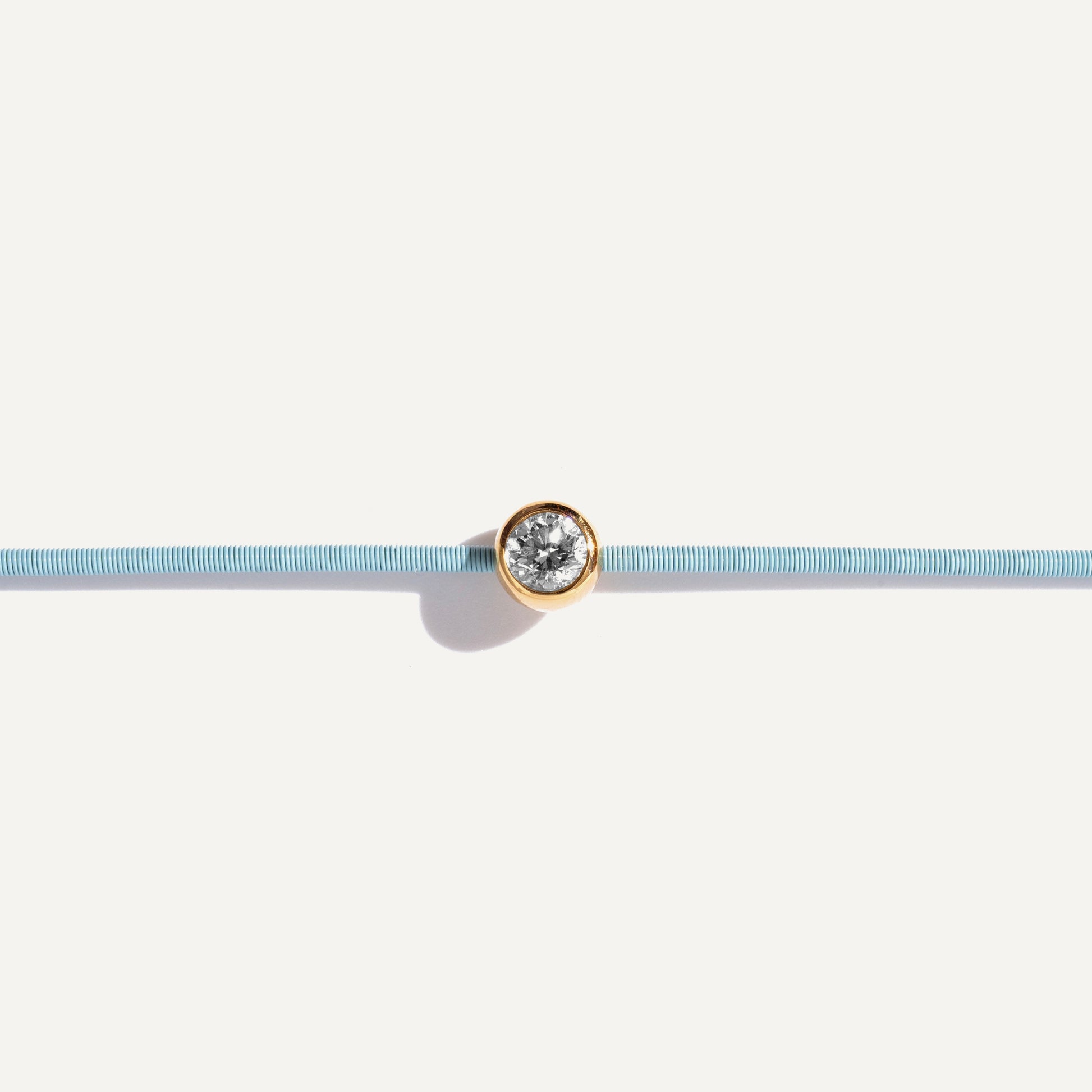 Pulseira Dora Solitário em Ouro Amarelo