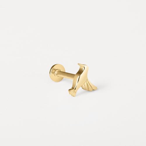 Piercing Beija Flor Ouro Amarelo