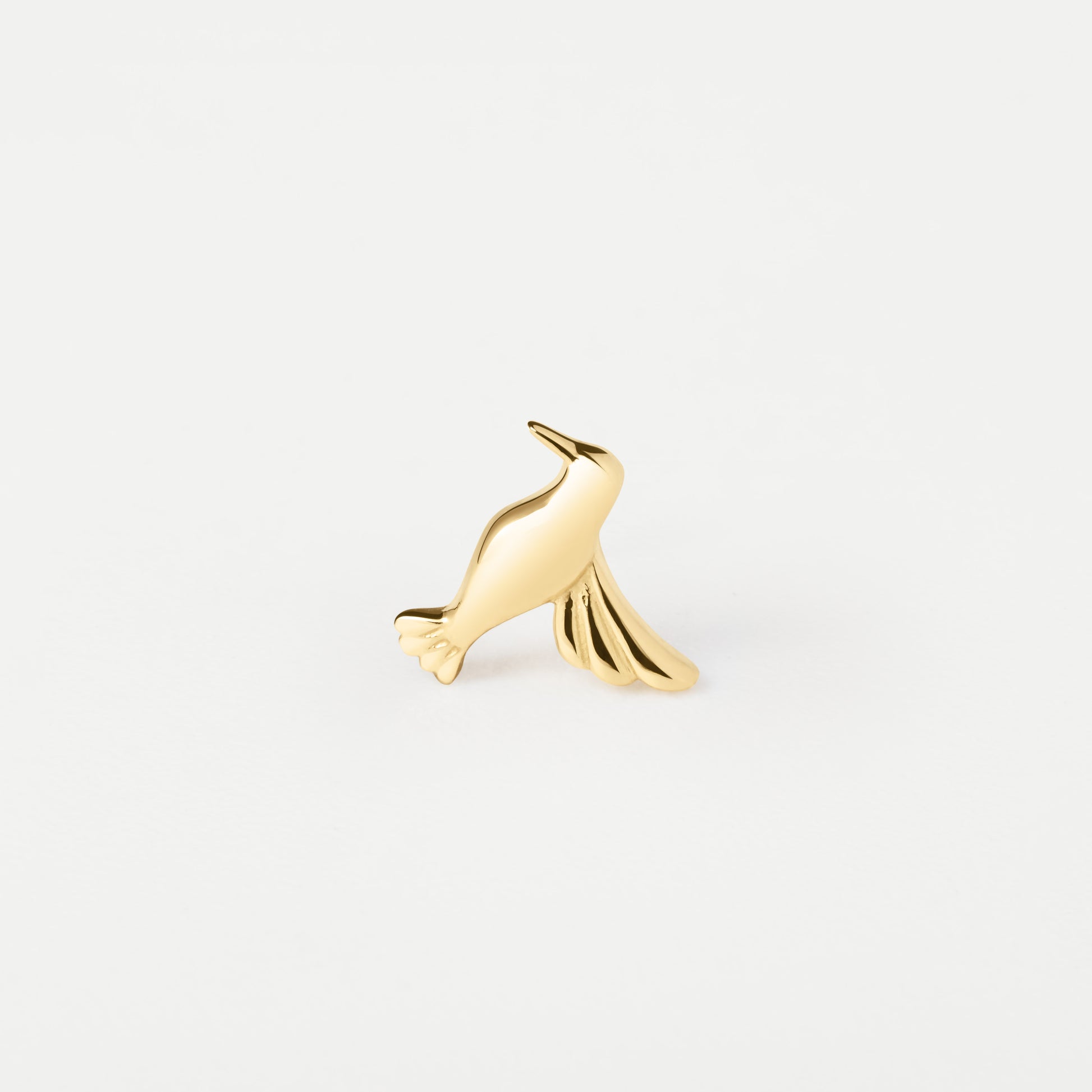 Piercing Beija Flor Ouro Amarelo