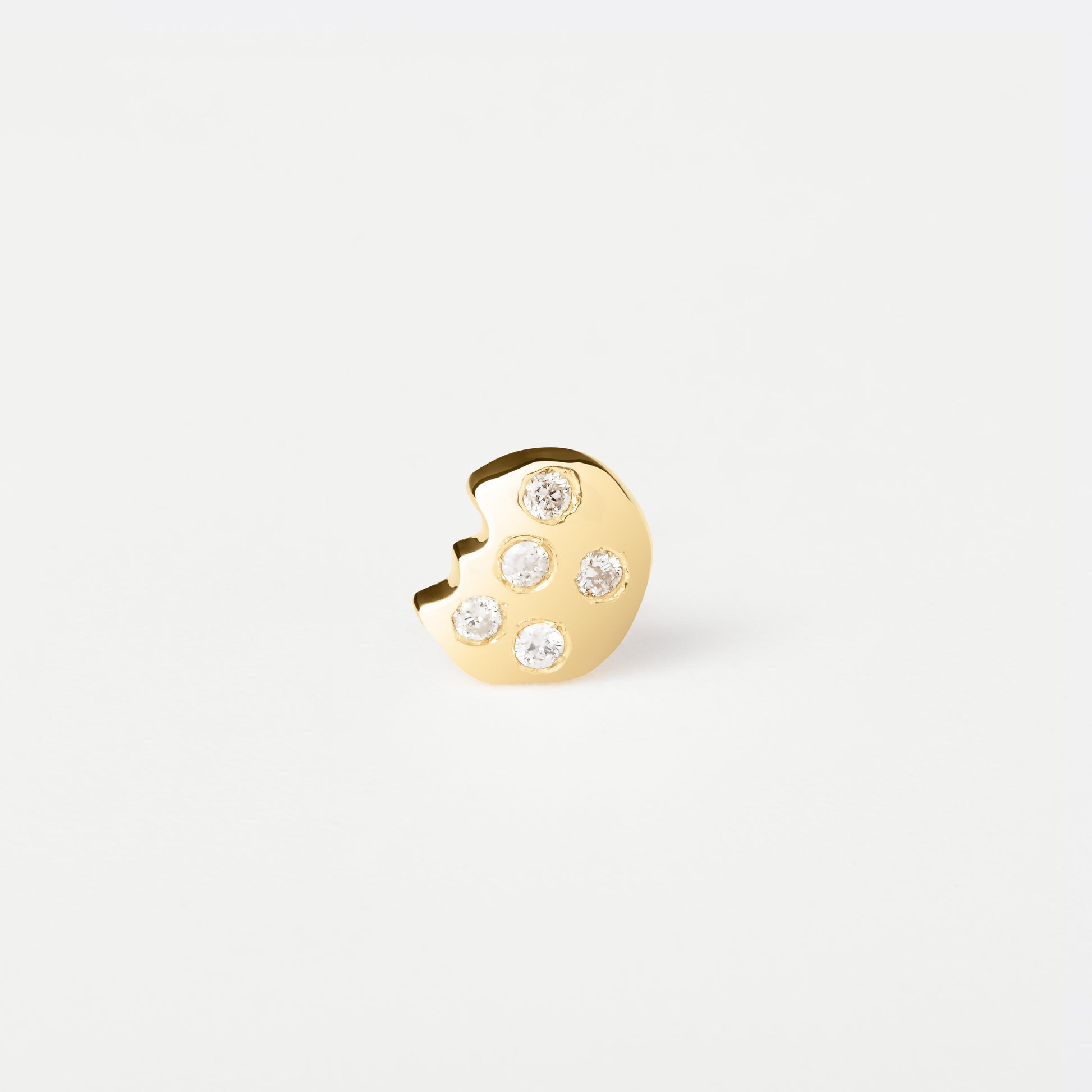 Piercing Cookie Dot Ouro Amarelo