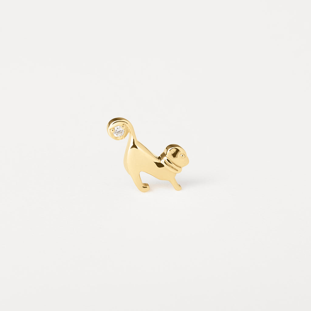 Piercing Gato Dot Ouro Amarelo