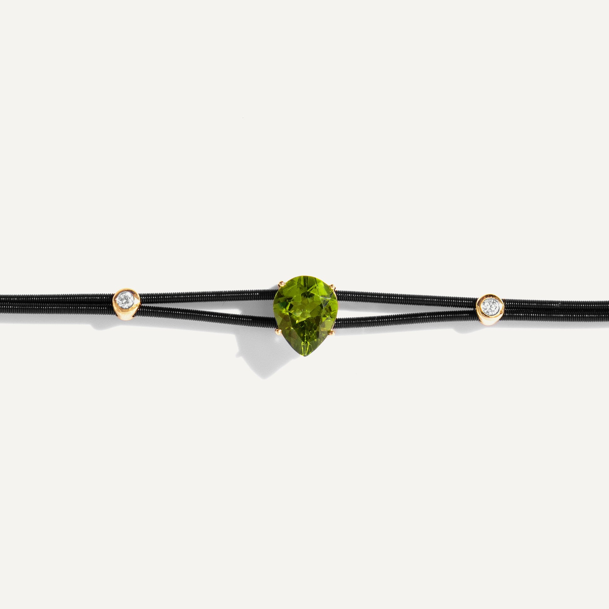 Pulseira Dora Peridoto em Ouro Amarelo