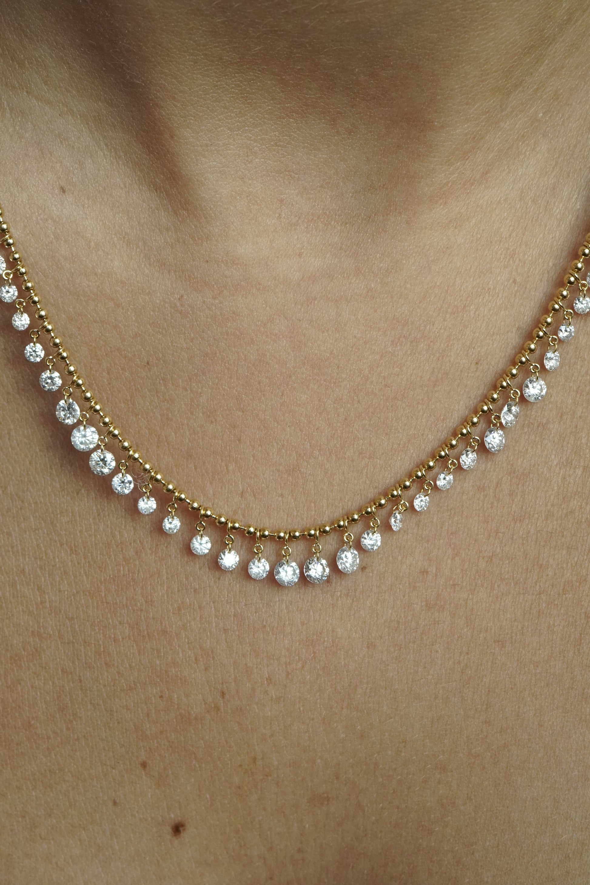 Colar Bubble e Floating Diamonds 3,72 cts