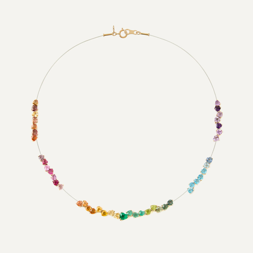 Colar Floating Hearts