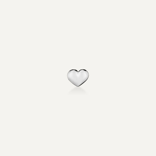 Piercing Bubble Heart Ouro Branco