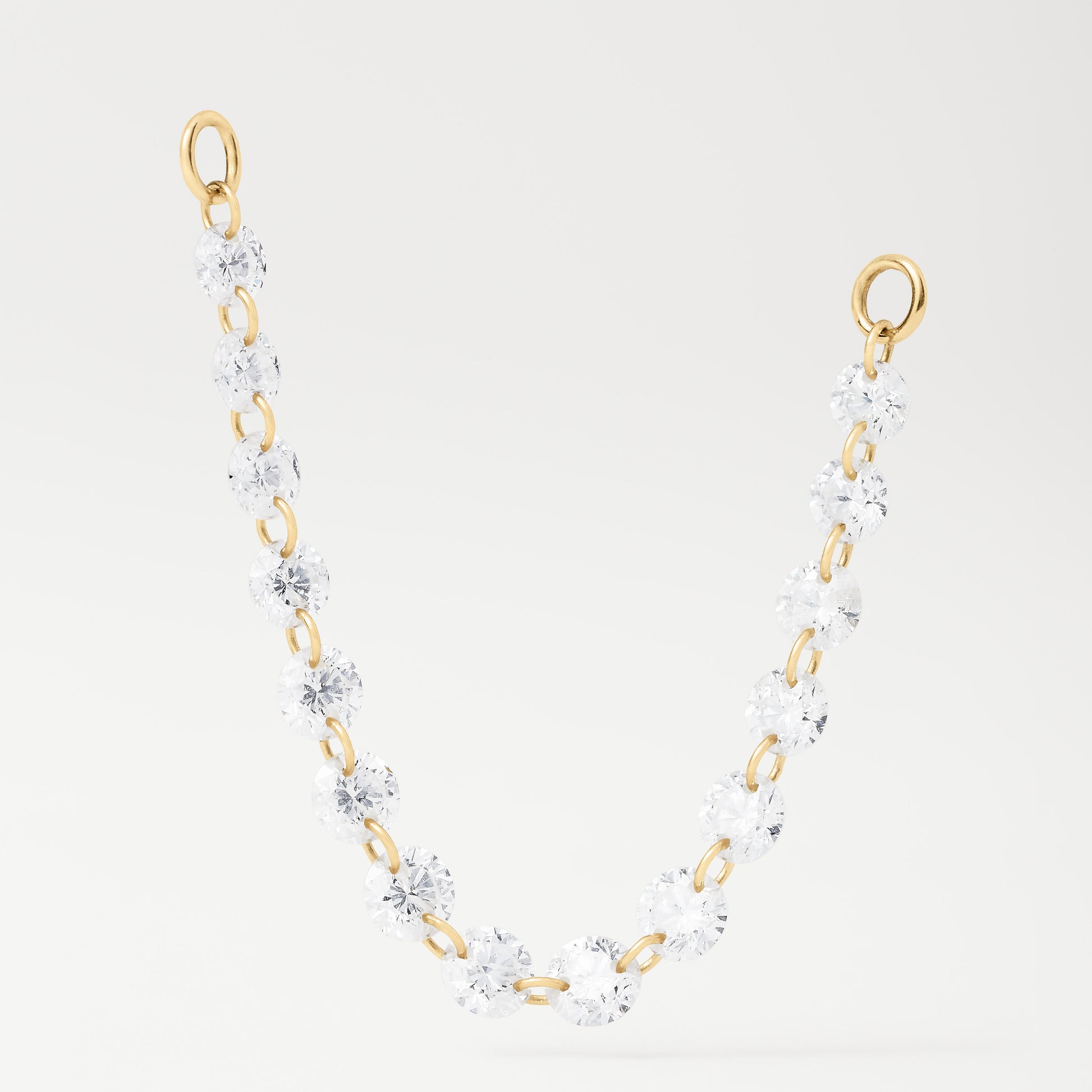 Ear Chain Floating Diamond