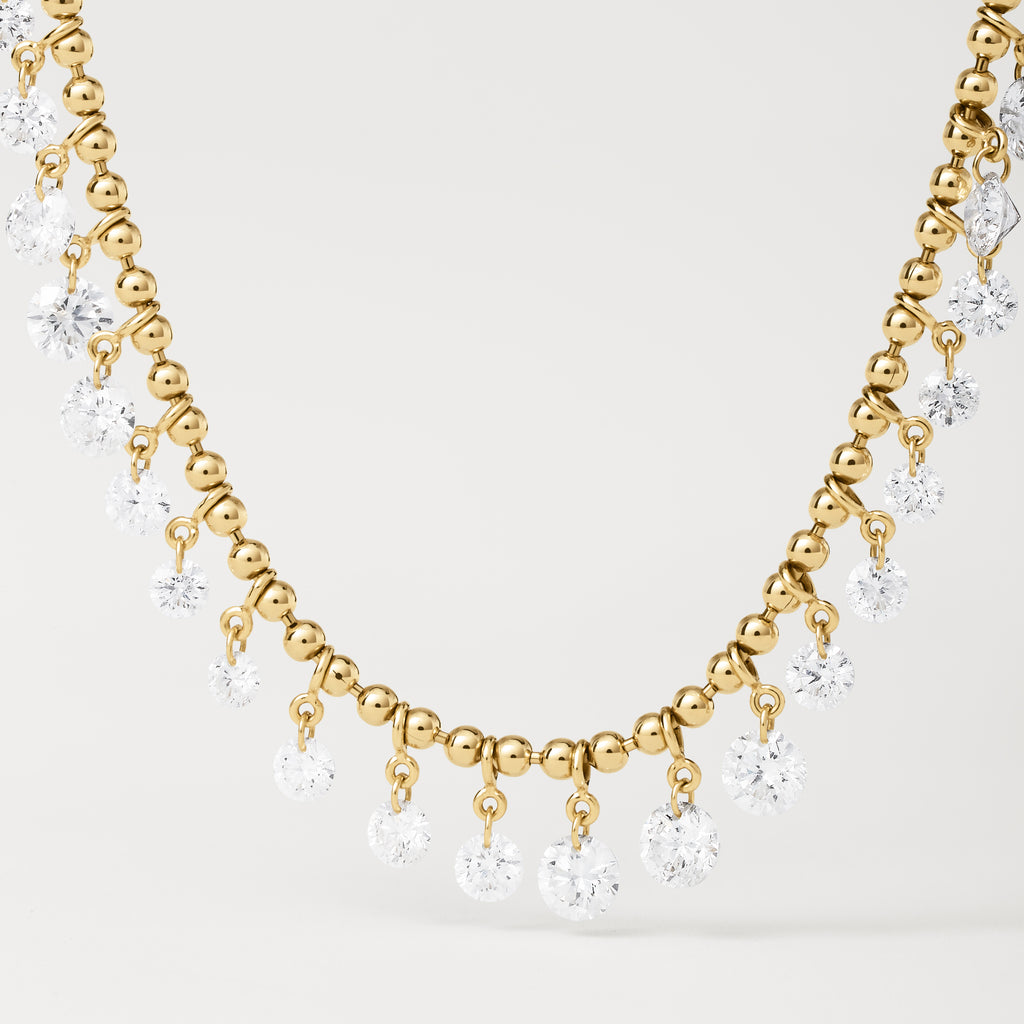 Colar Bubble e Floating Diamonds 3,72 cts