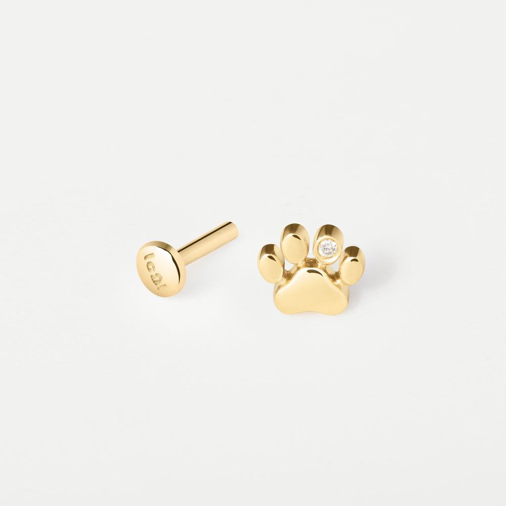 Piercing Patinha Dot Ouro Amarelo