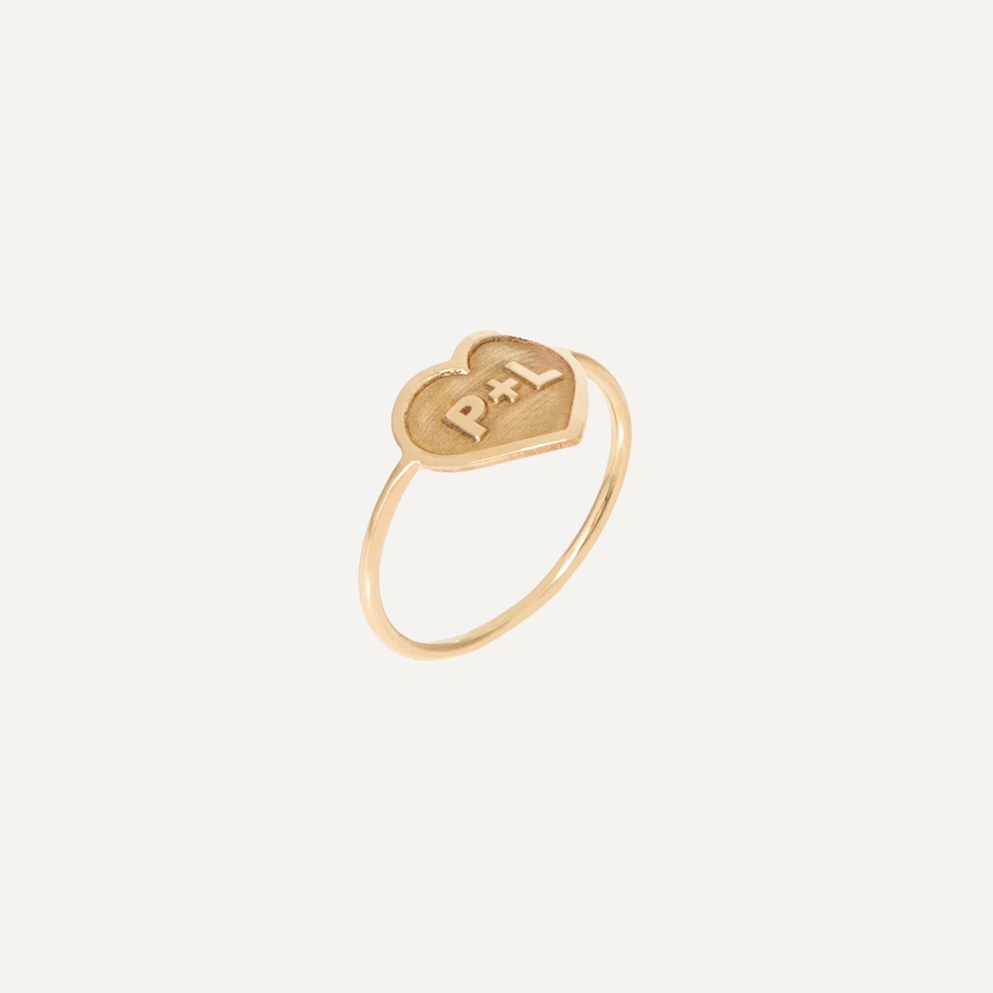 Anel Love Heart Ouro Amarelo