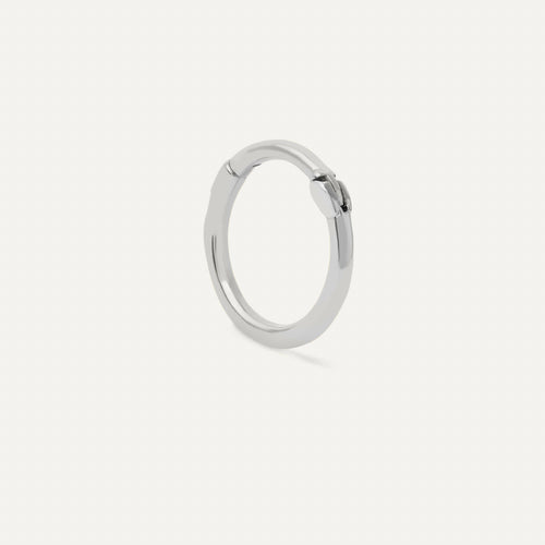 Piercing Argola 8mm Ouro Branco