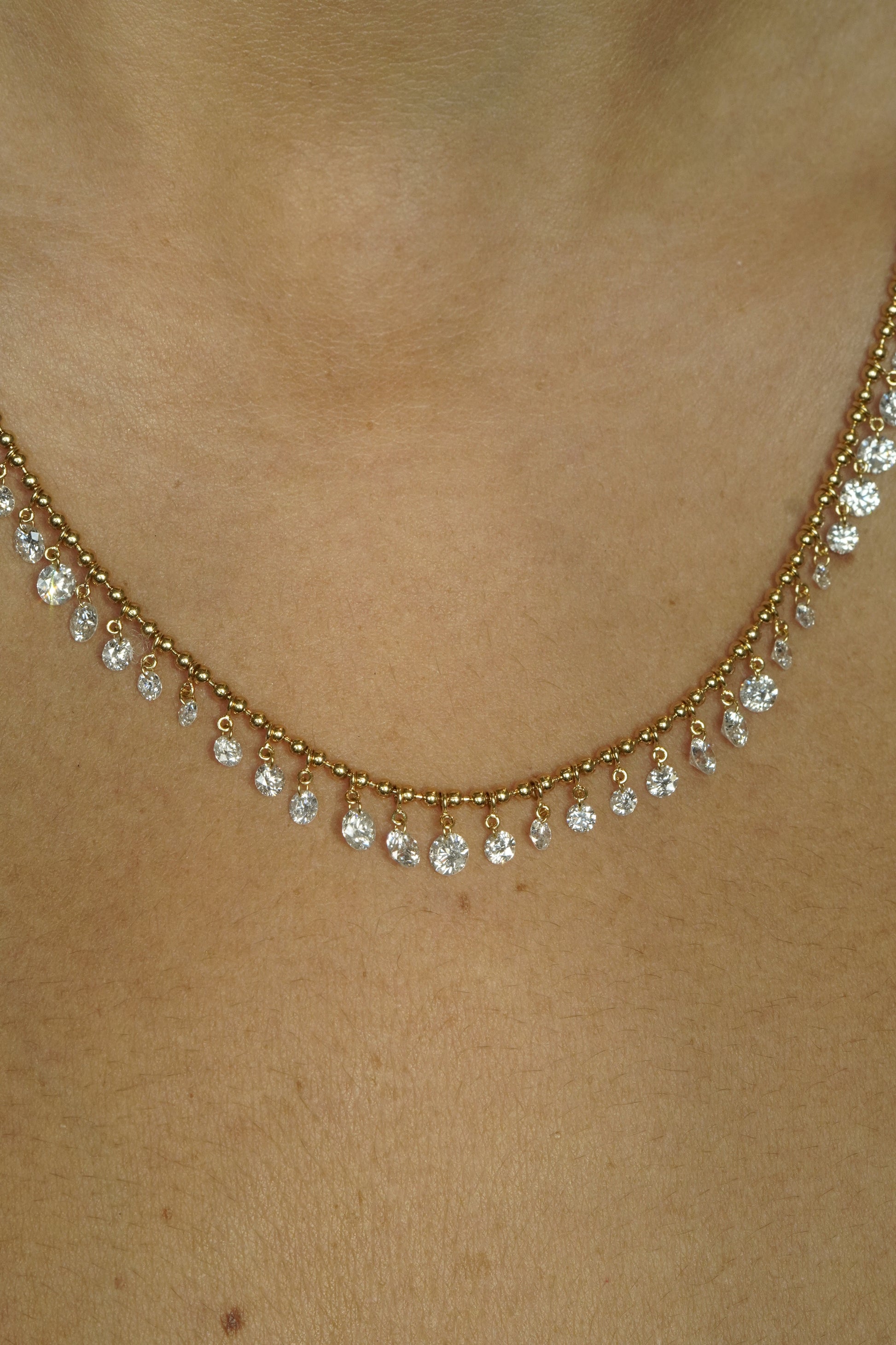 Colar Bubble e Floating Diamonds 3,72 cts