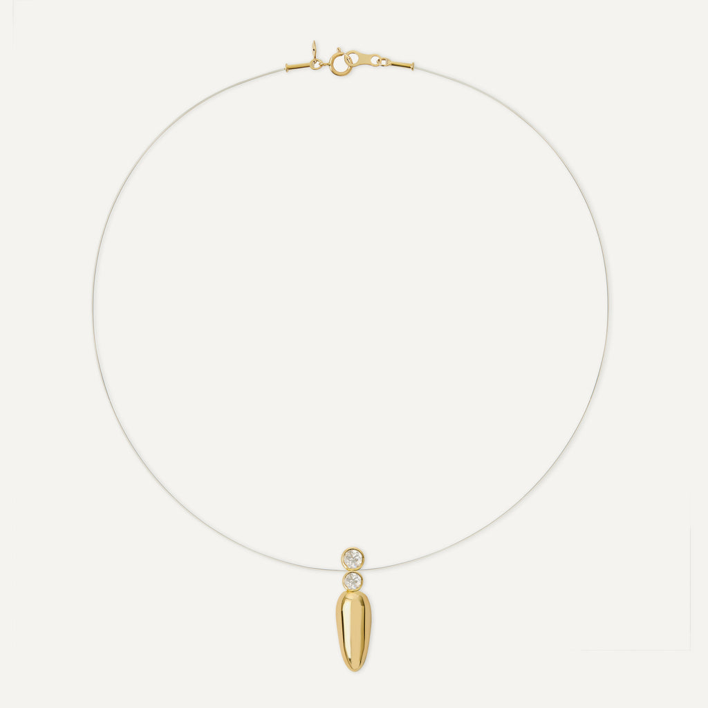 Colar Nylon Bubble Ouro Amarelo