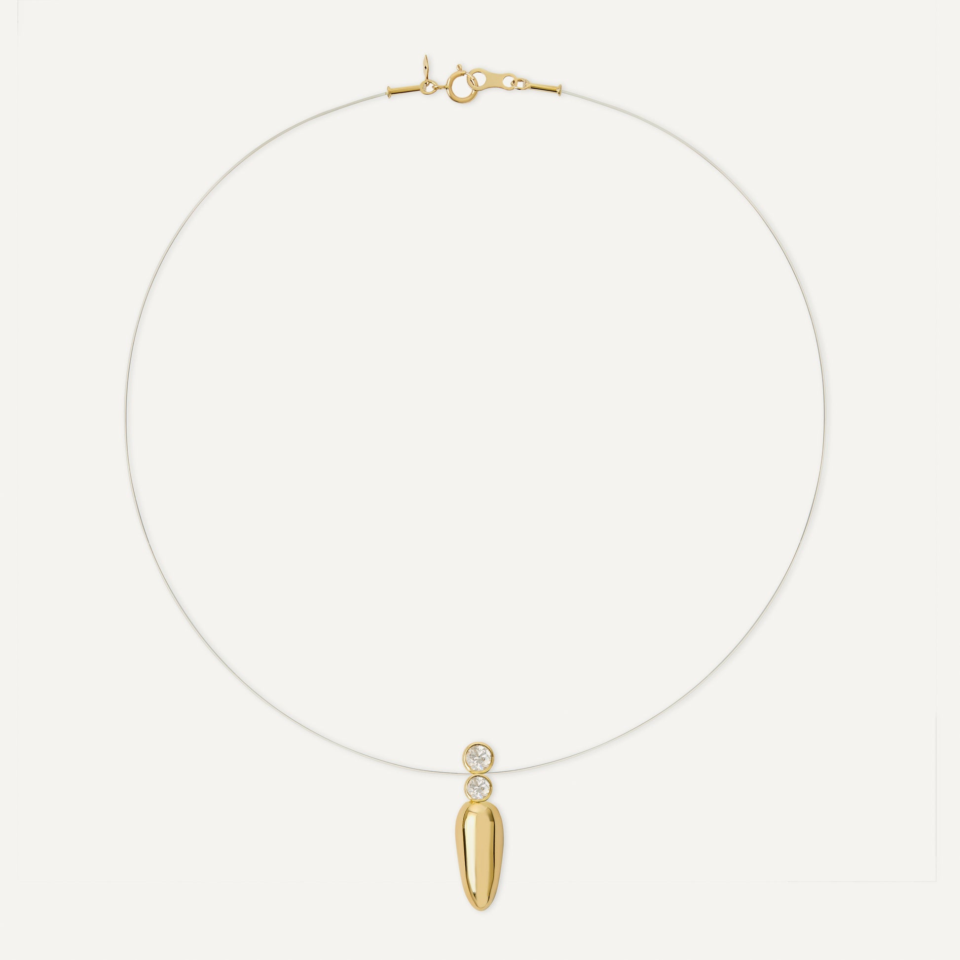 Colar Nylon Bubble Ouro Amarelo