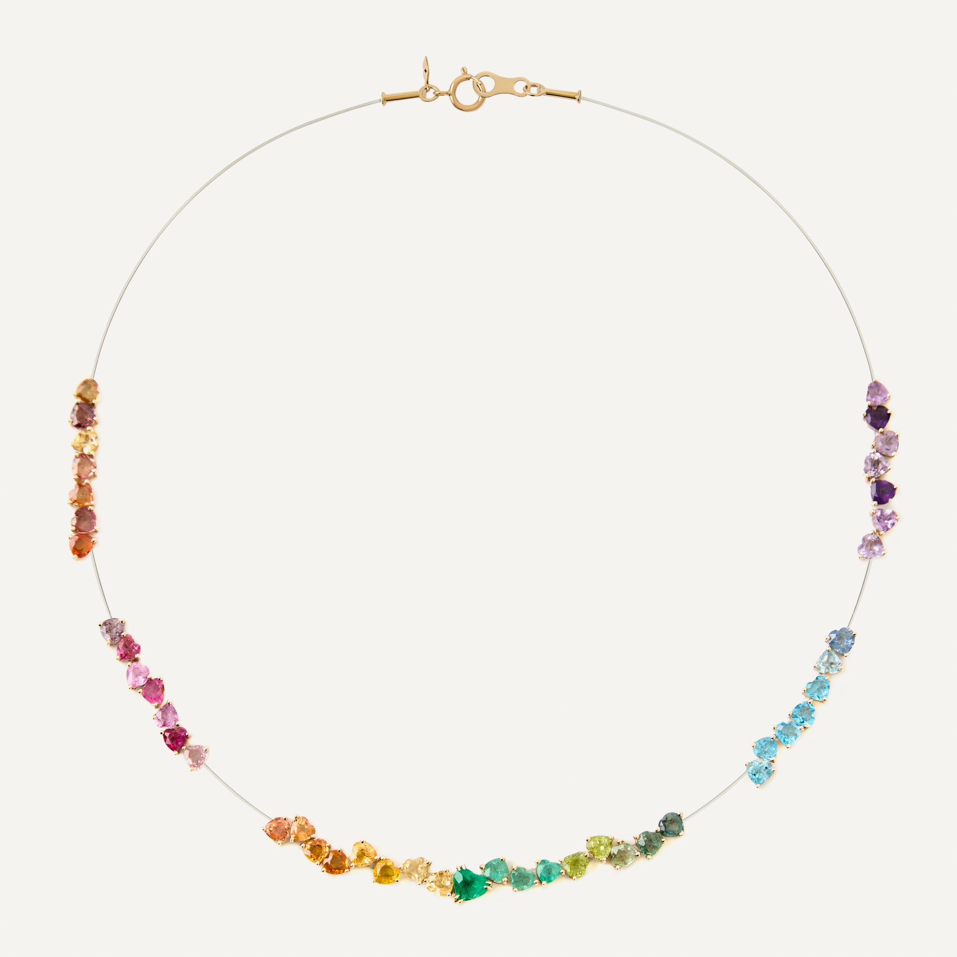 Colar Floating Hearts