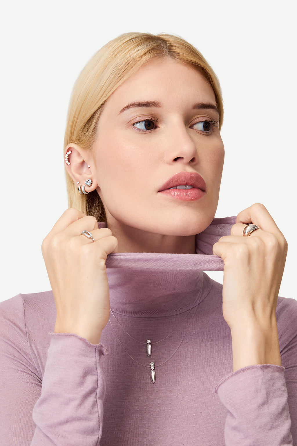 Par De Argola Balonê Pavê Ouro Branco