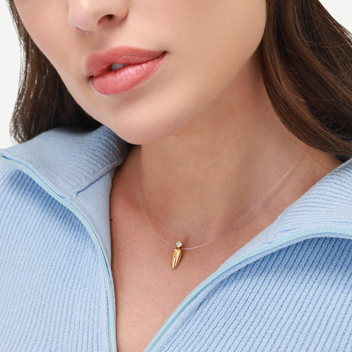 Colar Nylon Bubble Ouro Amarelo