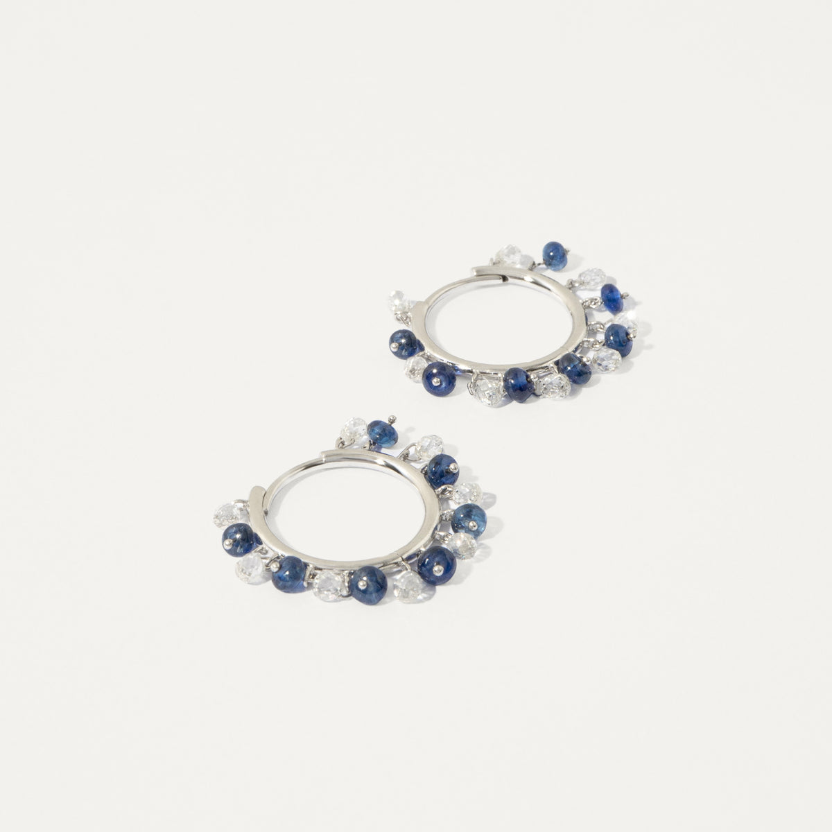 Argola Floating Safira Azul