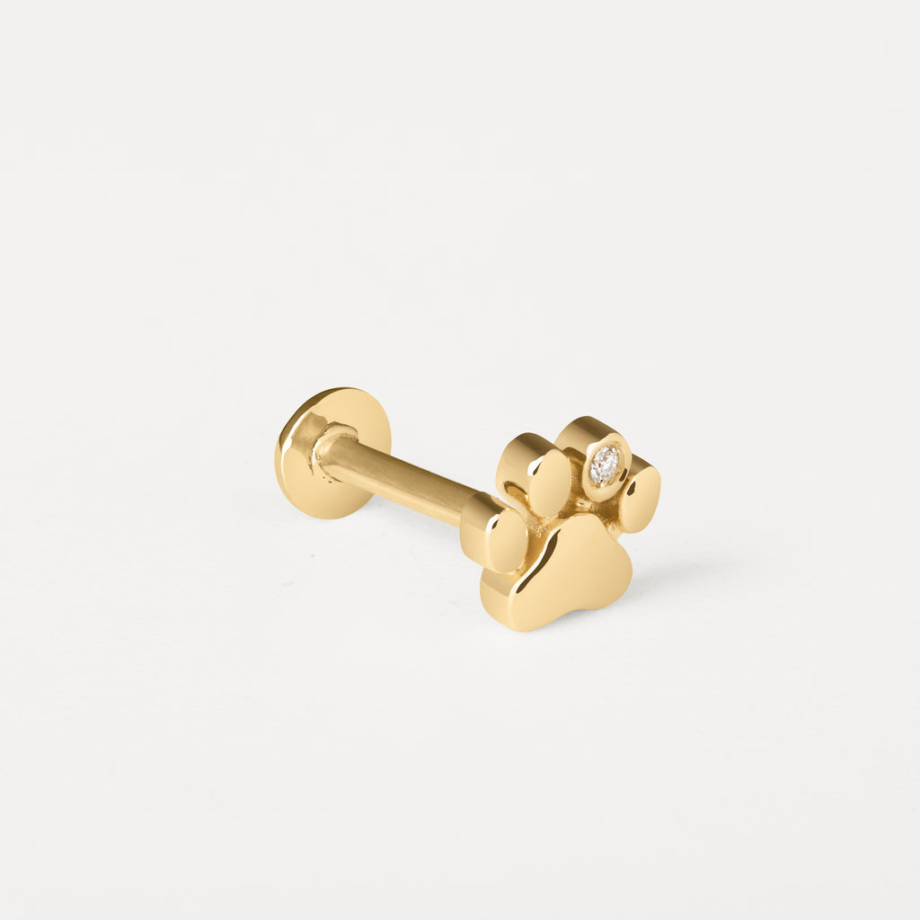 Piercing Patinha Dot Ouro Amarelo