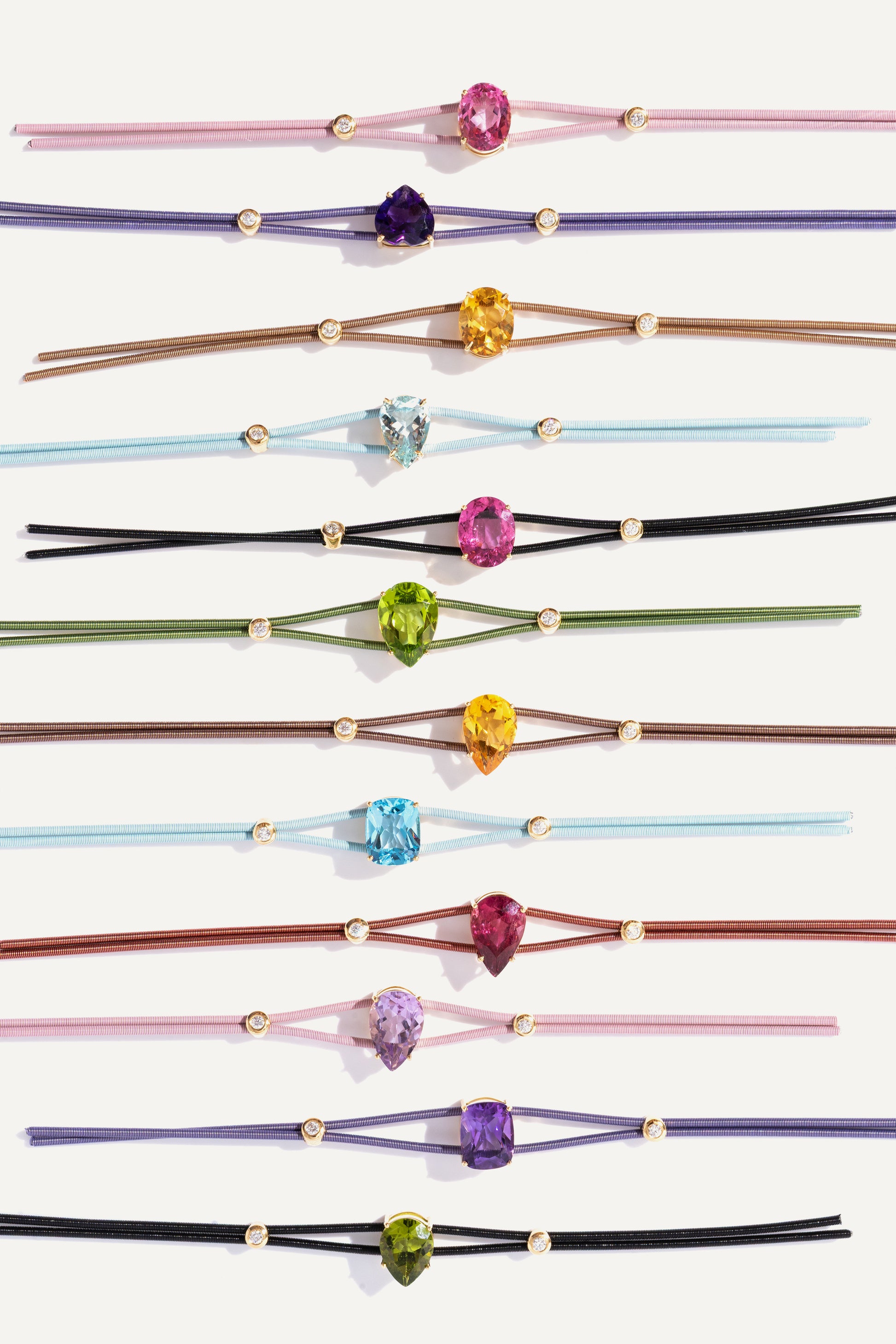 Pulseira Dora Citrino em Ouro Amarelo