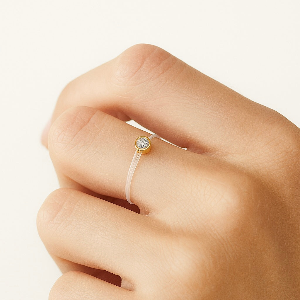 Piercing Ring Ouro Amarelo