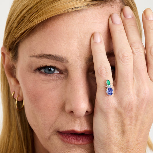 Anel Nylon Purple Green