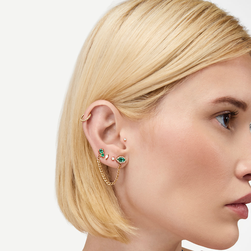 Piercing Ponto de Luz 2,5mm Ouro Amarelo