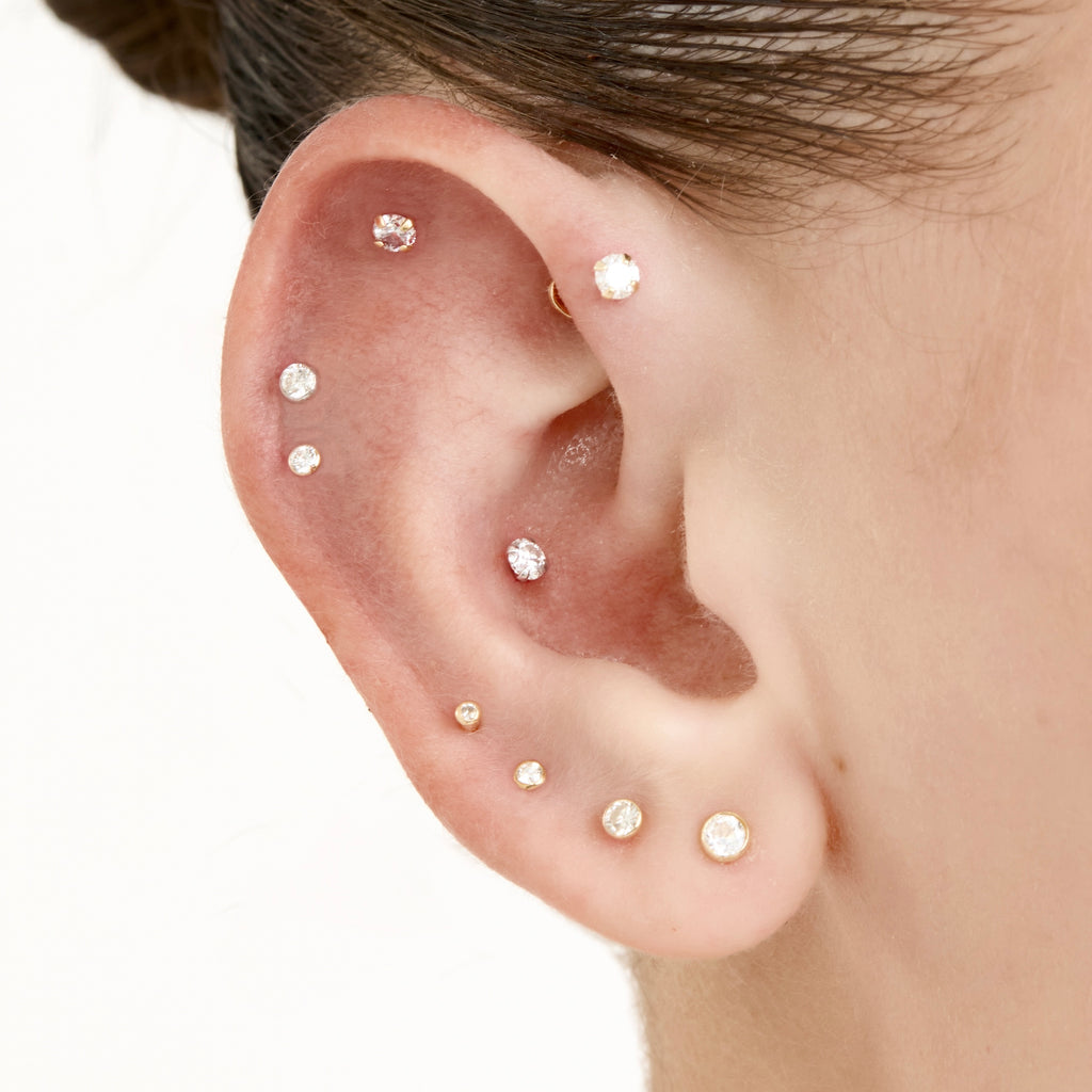 Piercing Ponto de Luz 2,5mm Ouro Amarelo