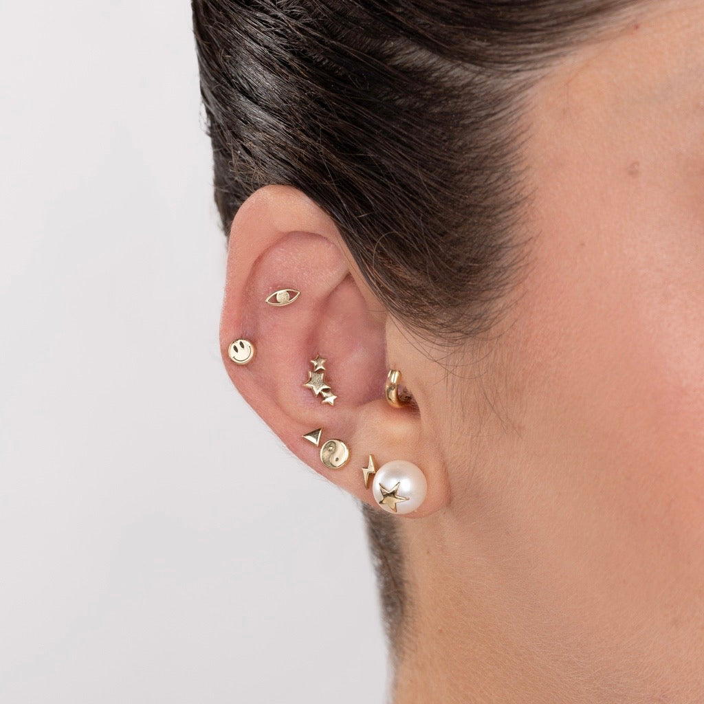 Piercing Triângulo Ouro Amarelo