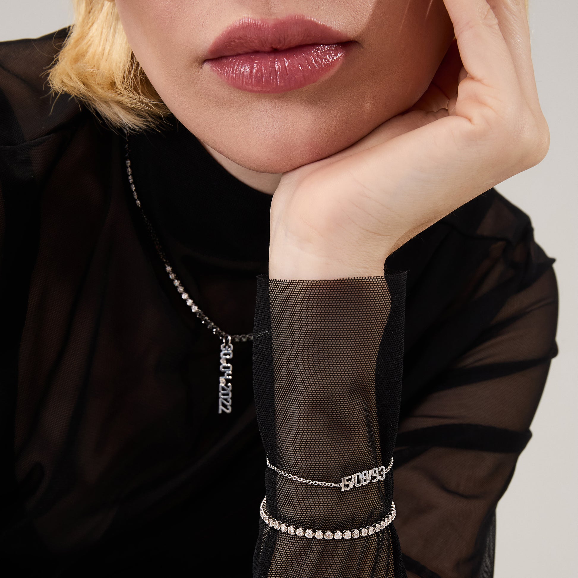Pulseira Data Ouro Branco