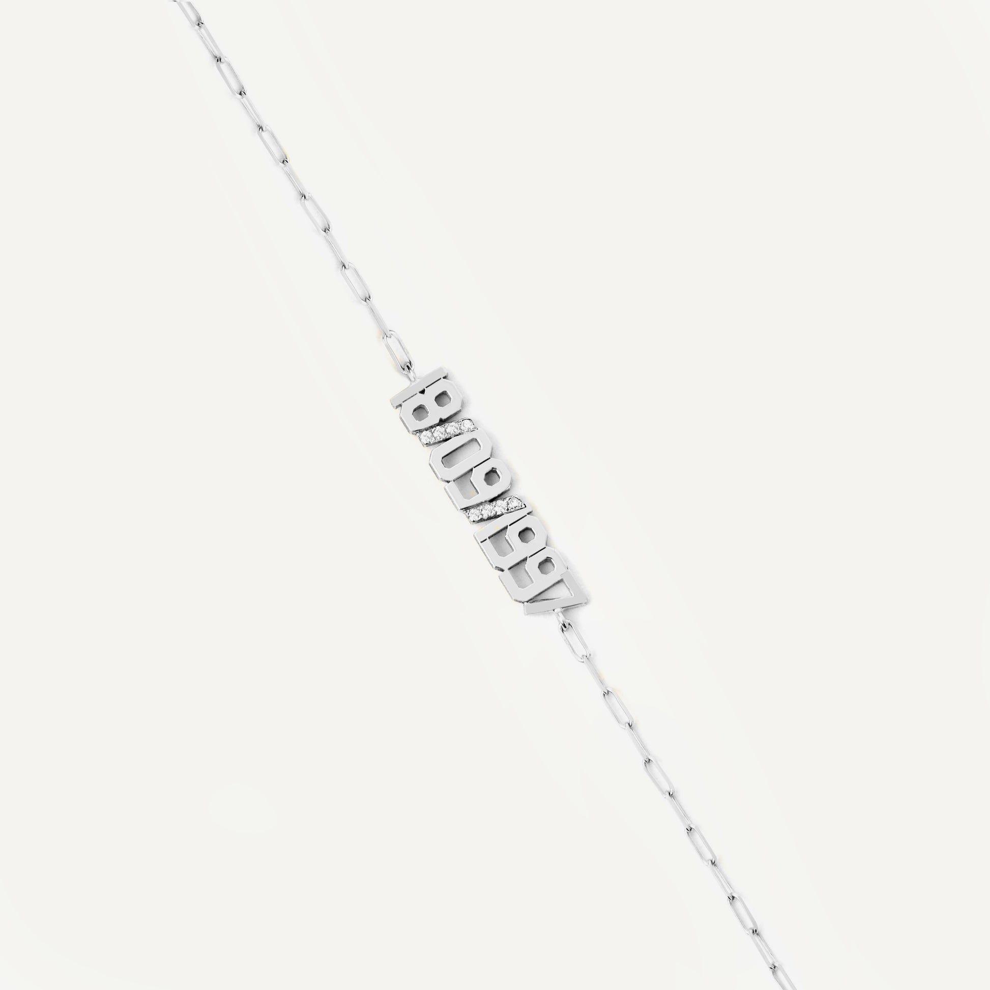 Pulseira Data Ouro Branco