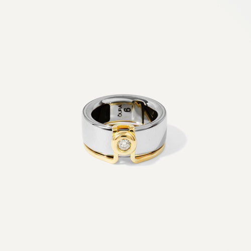 Oura Ring Jacket Ponto de Luz Ouro Amarelo