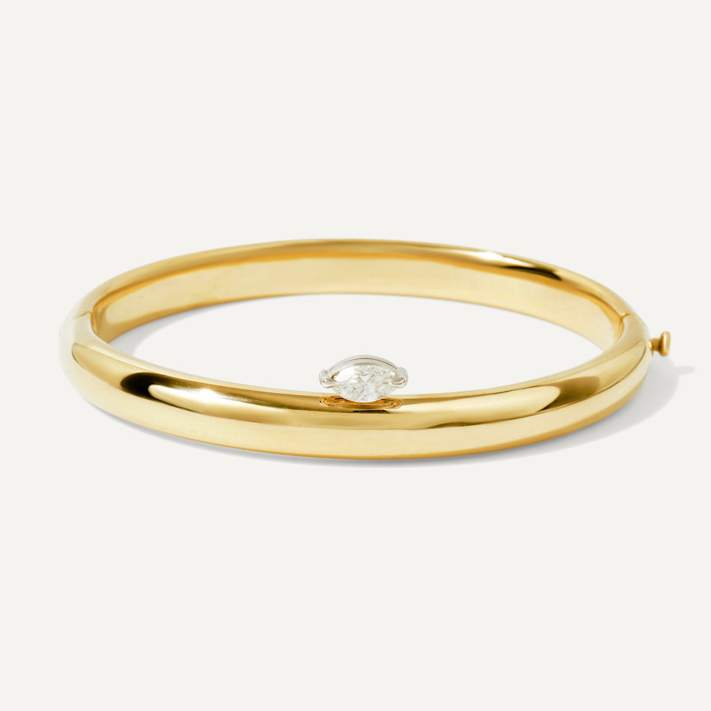 Bracelete  Navete Ouro Amarelo