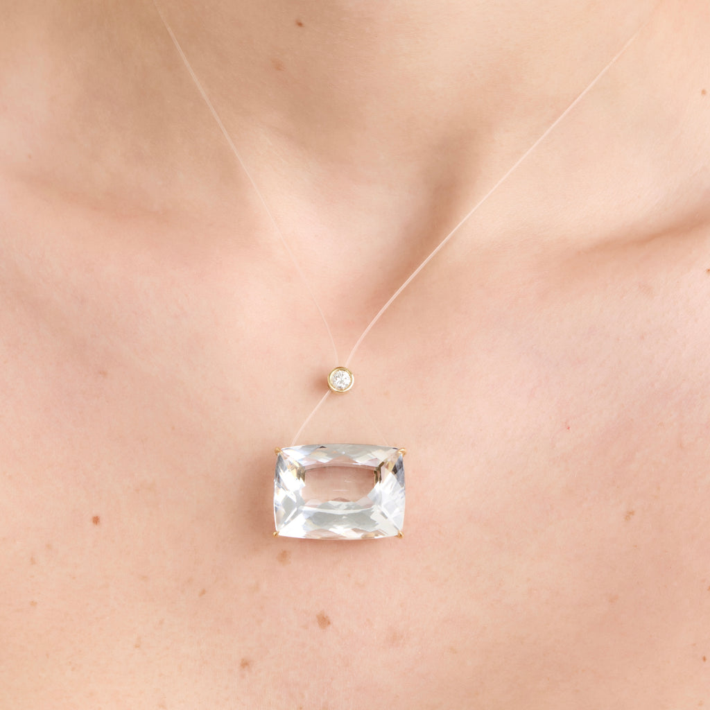 Colar Cushion Tie Ouro Branco