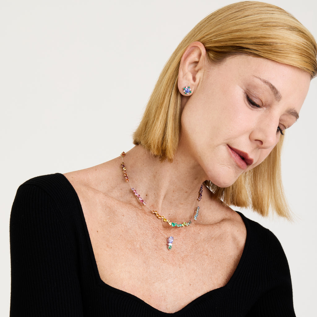 Colar Floating Hearts