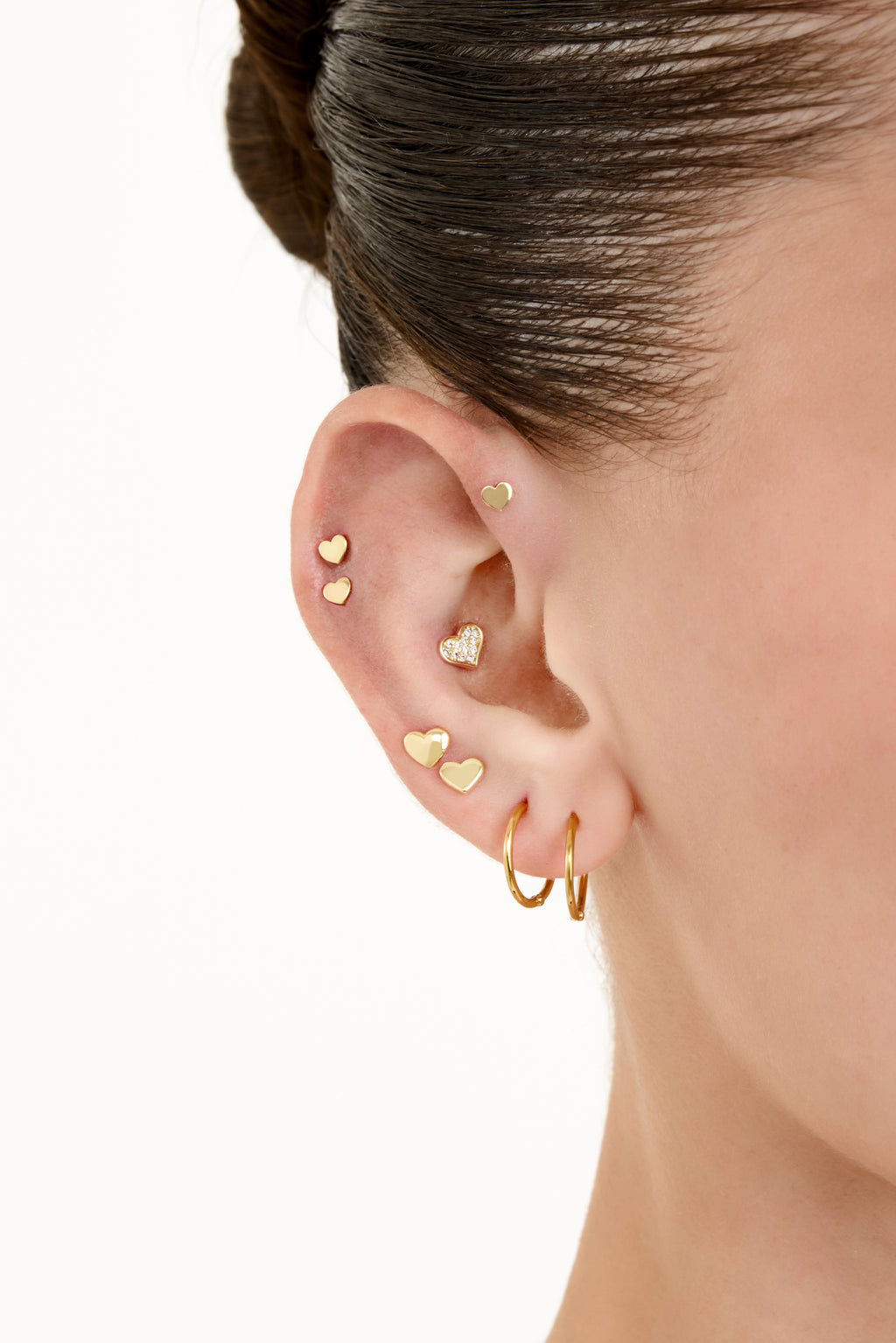 Piercing Heart Ouro Amarelo