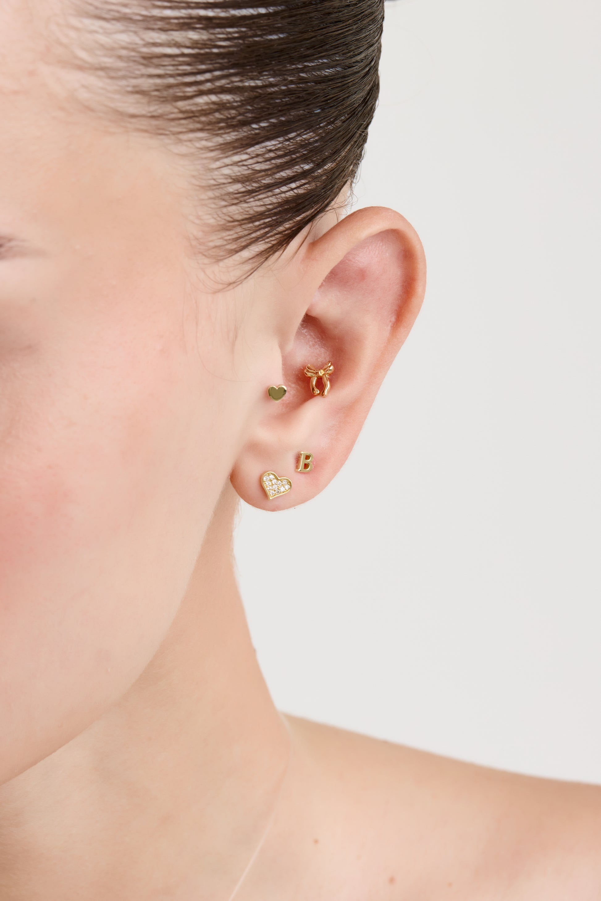 Piercing Heart Ouro Amarelo