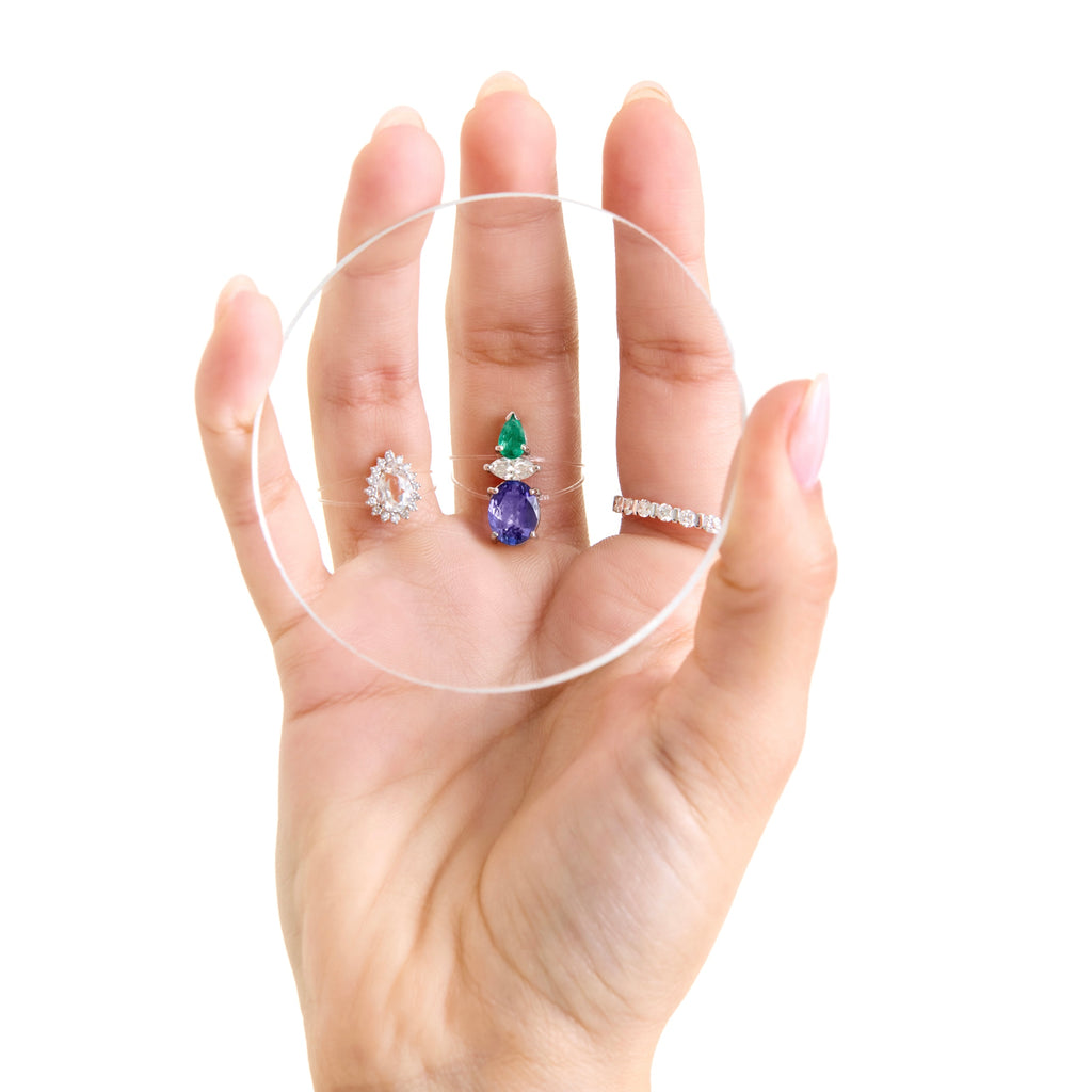 Anel Nylon Purple Green