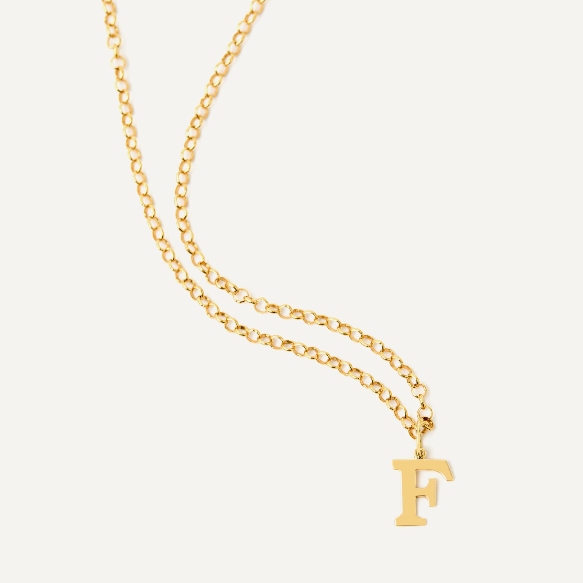 Pingente Inicial Serifa Ouro Amarelo