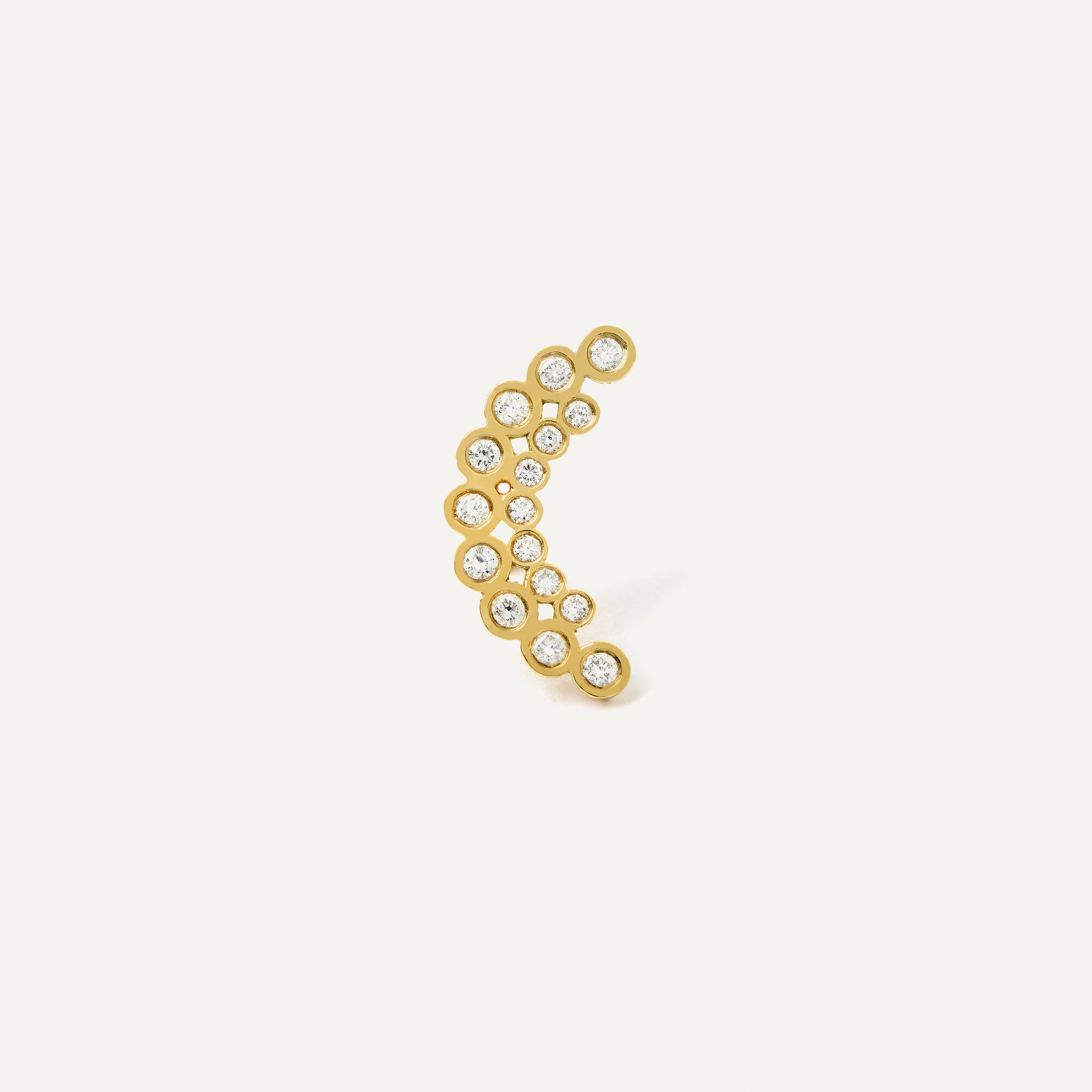 Piercing Cluster Bubble Dot Ouro Amarelo