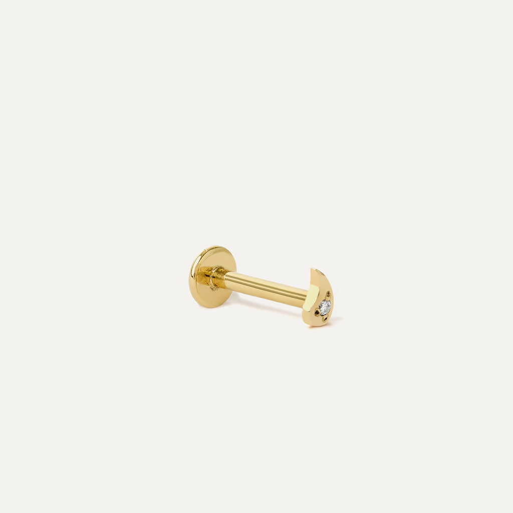 Piercing Mini Paisley Ouro Amarelo