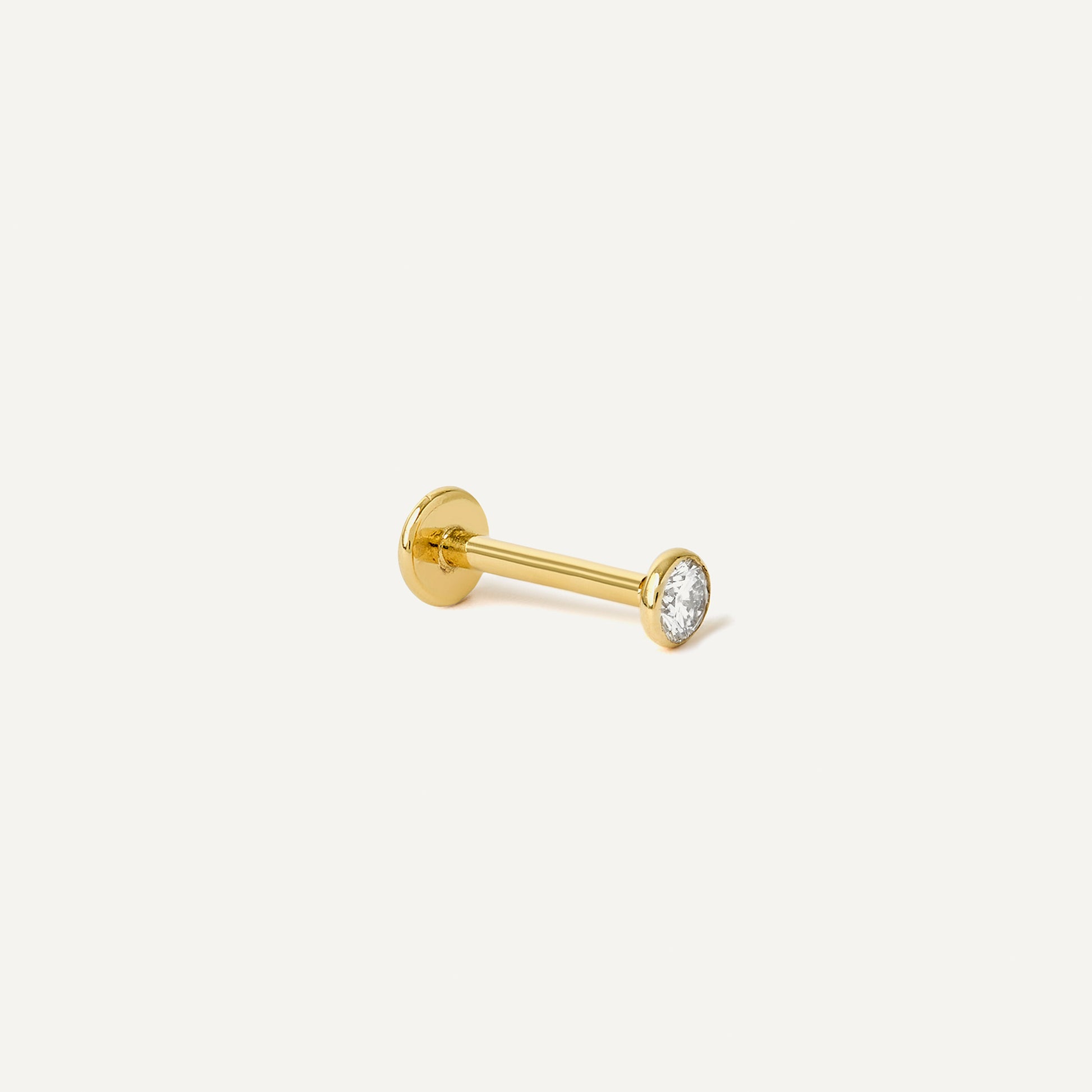 Piercing Ponto de Luz 2,5mm Ouro Amarelo