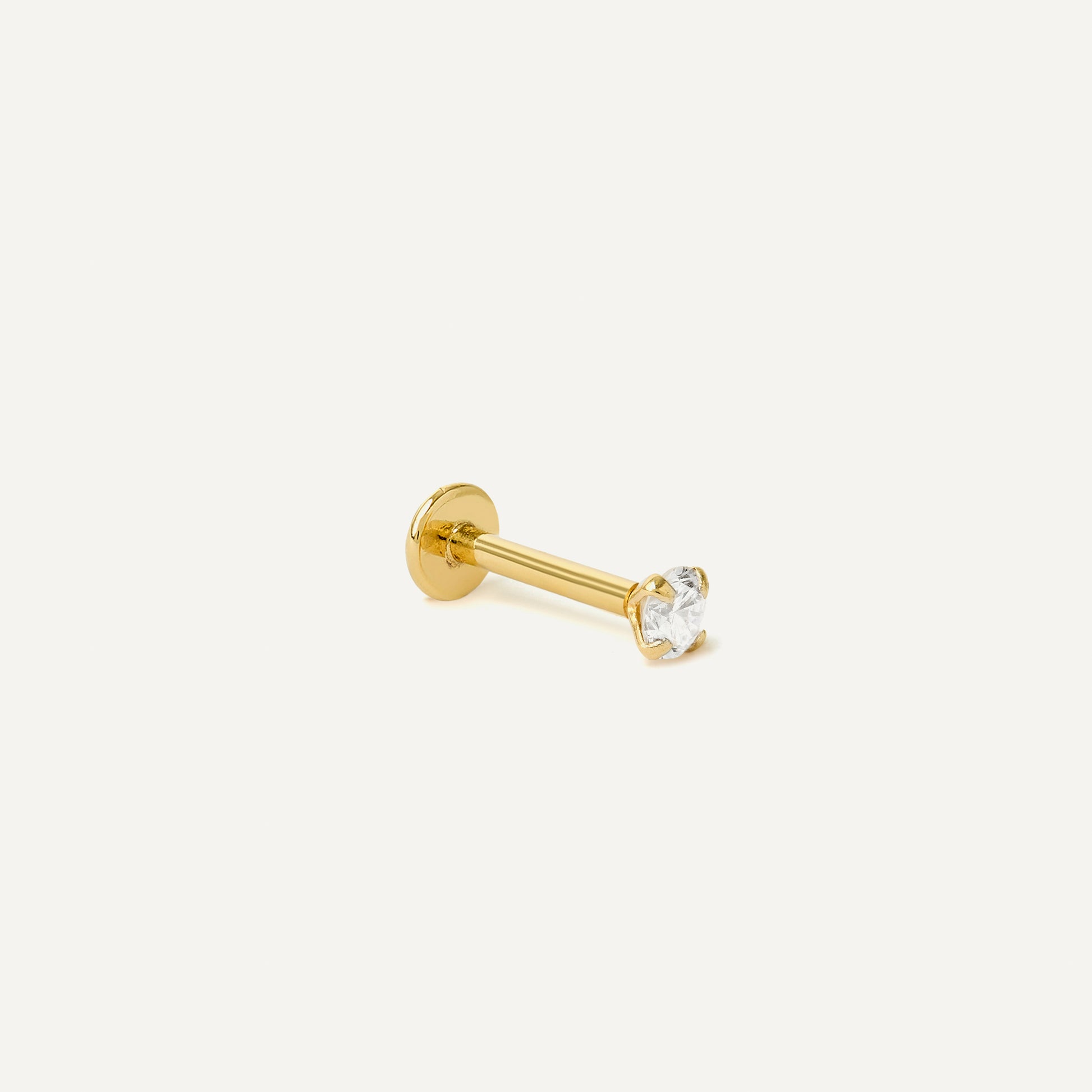 Piercing Ponto de Luz Grifa 3mm Ouro Amarelo