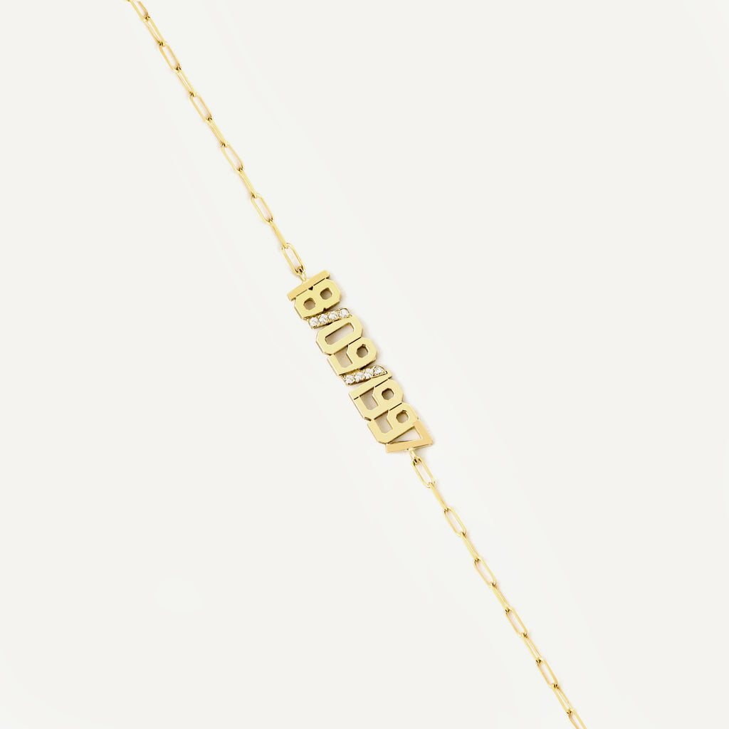 Pulseira Data Ouro Amarelo