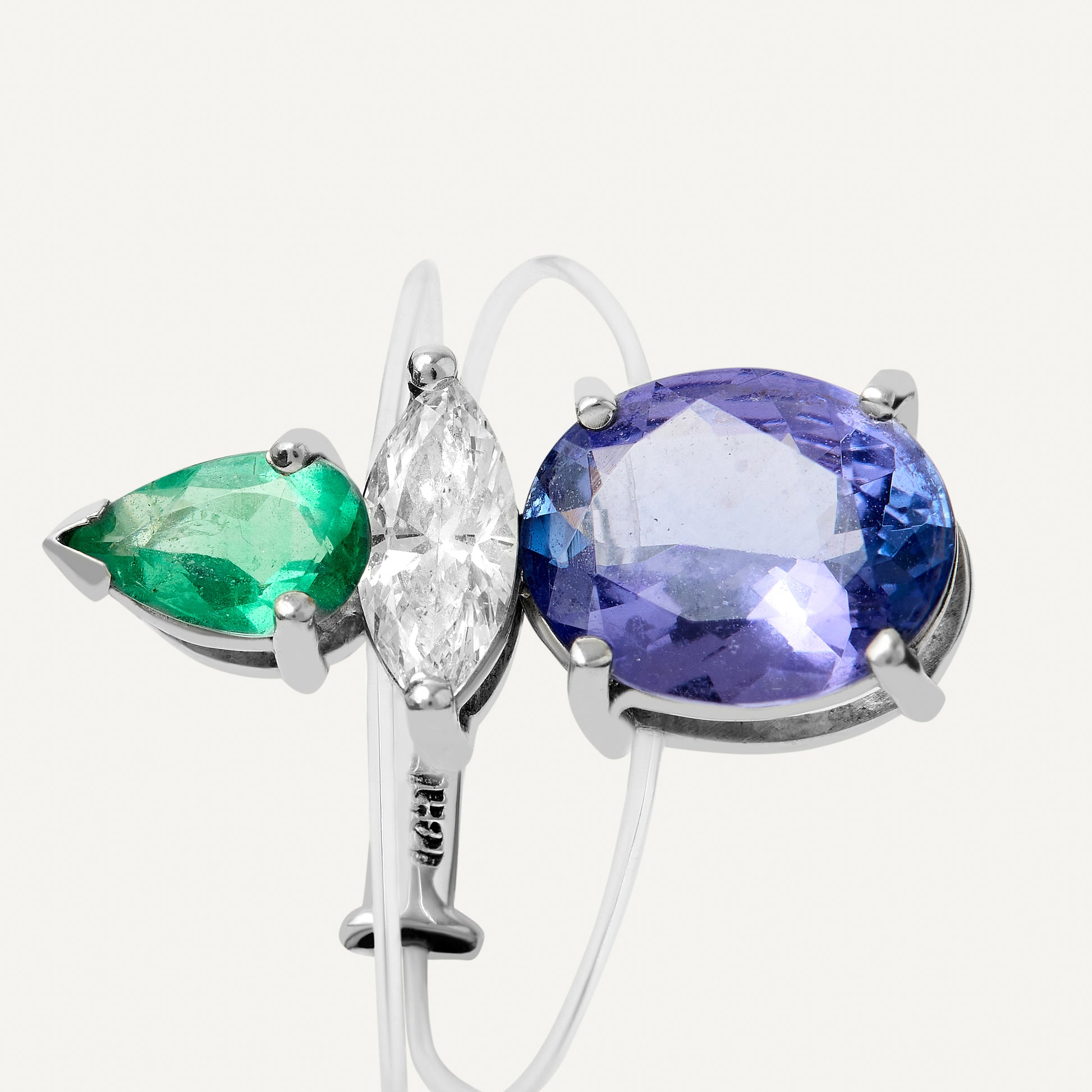 Anel Nylon Purple Green