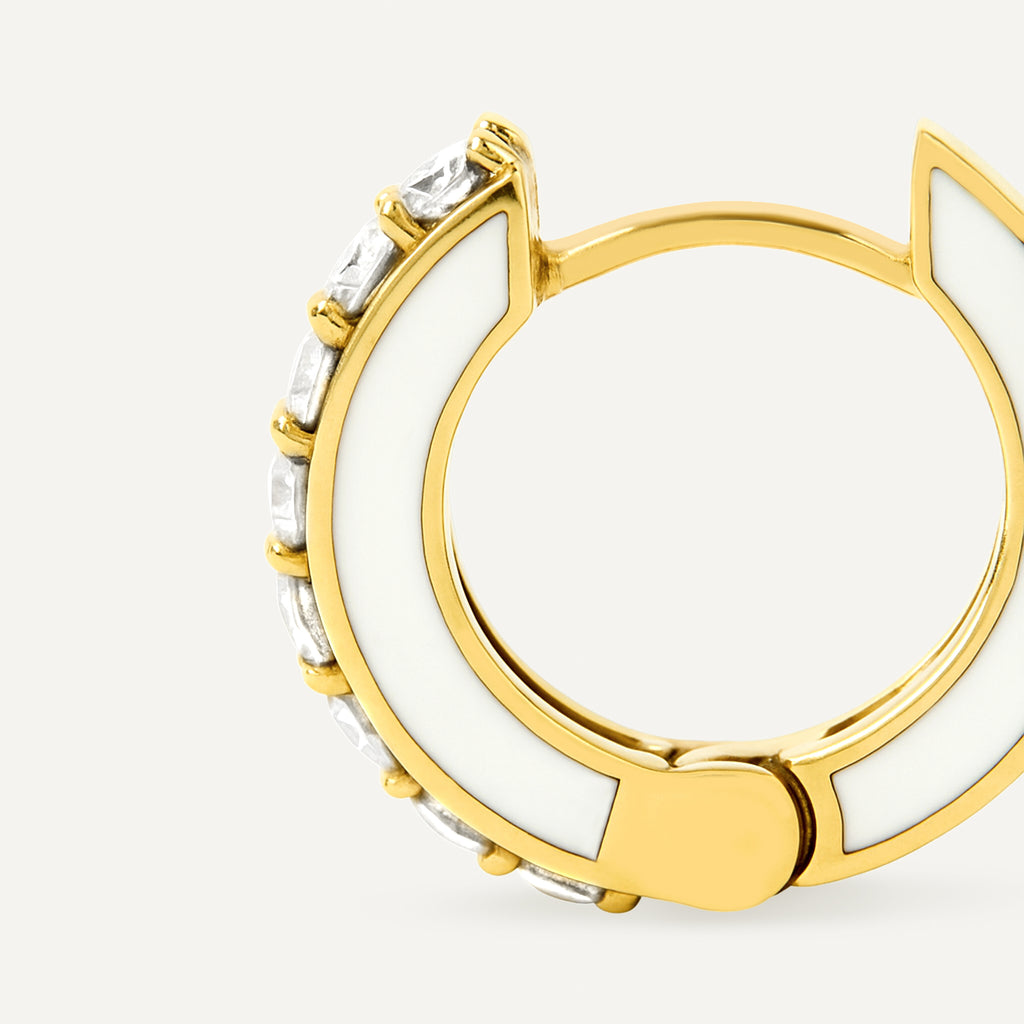 Argola Cesca Pavê P Ouro Amarelo